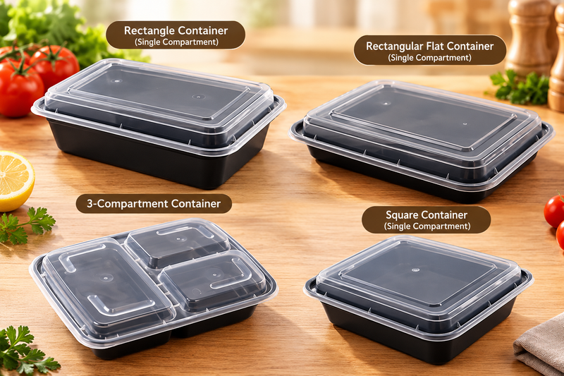 Black Rectangular Container
