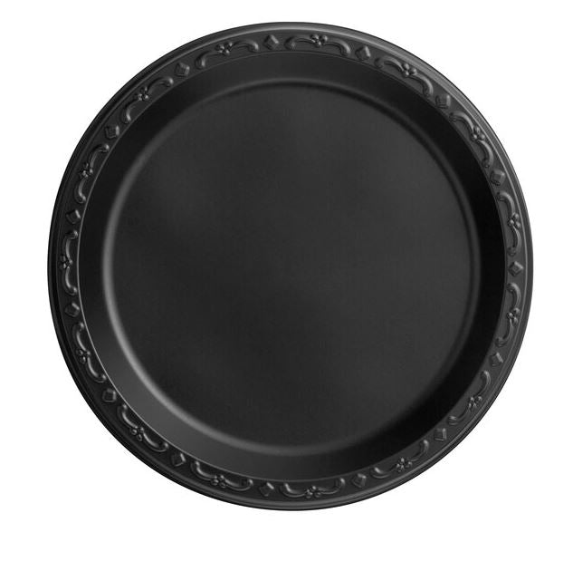 BY CASE - 500/Case 10" Black Mineral-Filled Polypropylene Plate