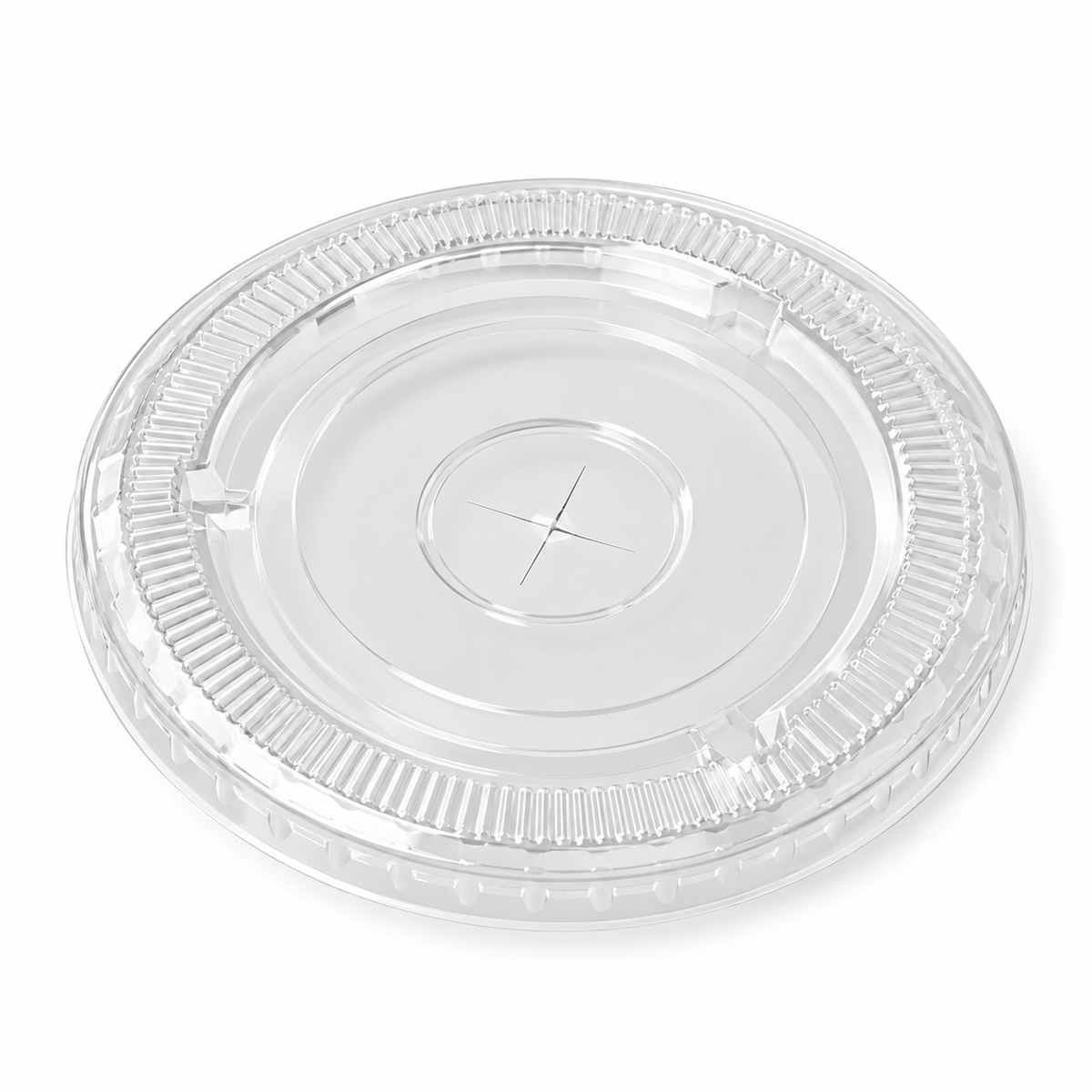 BY CASE - 1000 CT/CS Plastic Cup Lids 98 mm PET Clear