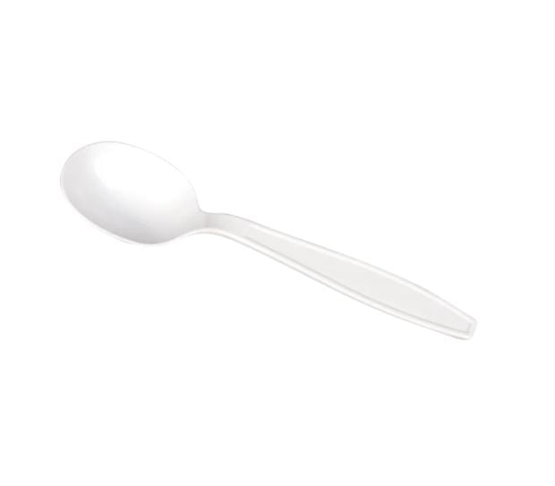 BY CASE - 1000 ct PP Plastic Heavy Duty Cutlery Fork Knife Teaspoon Soupspoon