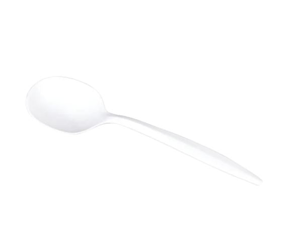 BY CASE - 1000 ct PP Plastic Medium Weight Cutlery Fork Knife Teaspoon Soupspoon