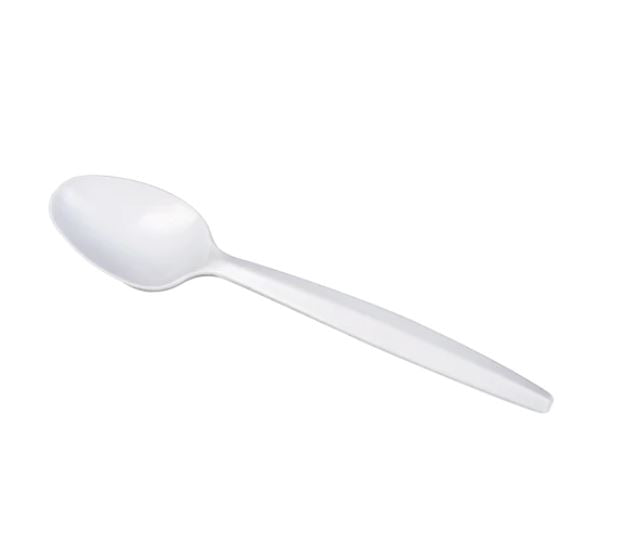 BY CASE - 1000 ct PP Plastic Medium Weight Cutlery Fork Knife Teaspoon Soupspoon