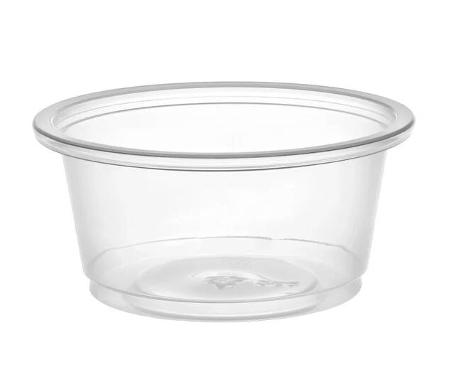 2 oz. Clear Plastic Souffle Cup/Lid Portion Cup/Lid
