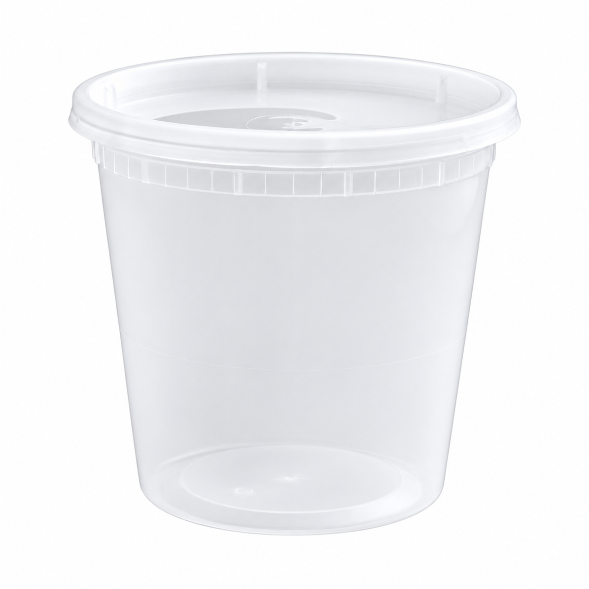 BY CASE - Heavy Duty Plastic Deli Container and Lid Combo Pack 240/Case